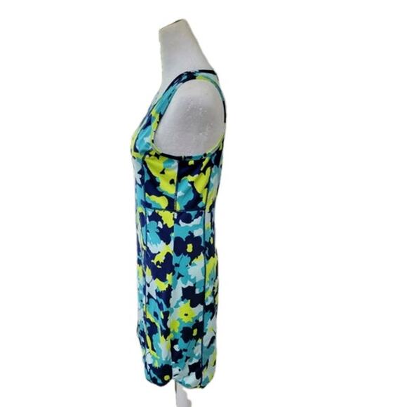 Title Nine Buttah Pieced‎ Tank Dress Women's XS Floral Sleeveless Athleisure - Picture 4 of 12